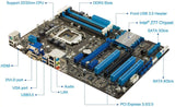 ASUS P8Z77-V LX  Desktop computer motherboard,1155 socket,dd,Z77,HDMIr3,ATX