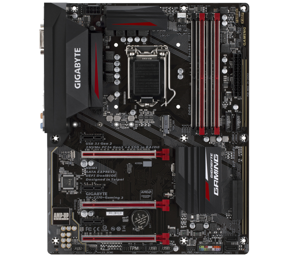 Gigabyte GA-Z270-Gaming 3 Desktop computer motherboard ATX USB 3.1 DDR4  Supports 7th/ 6th – SPCP India Computer accessories supplier