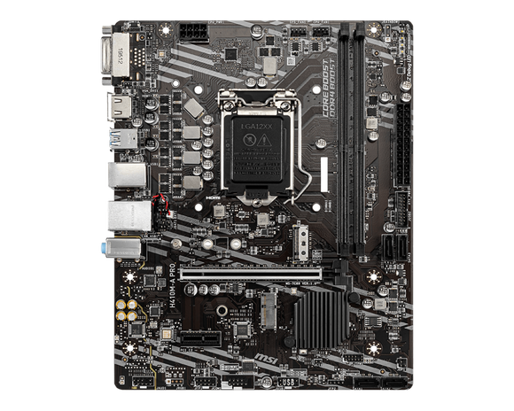 New arrival MSI H410M-A PRO H410 motherboard LGA 1200 micro ATX HDMI dvi ddr4 M.2 usb 3.2