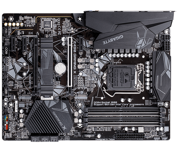 Gigabyte Z490 GAMING X Motherboard ATX  LGA1200 Supports 10th 11th CPU USB 3.2 Gen2 Type C M.2 HDMI
