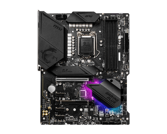 MSI MPG Z490 GAMING PLUS Motherboard ATX  LGA1200 Supports 10th 11th CPU USB 3.2 Gen2 Type C M.2 HDMI