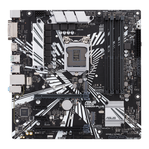 ASUS PRIME Z390M-PLUS motherboard Intel LGA1151 M-ATX Dual M.2 HDMI USB 3.1
