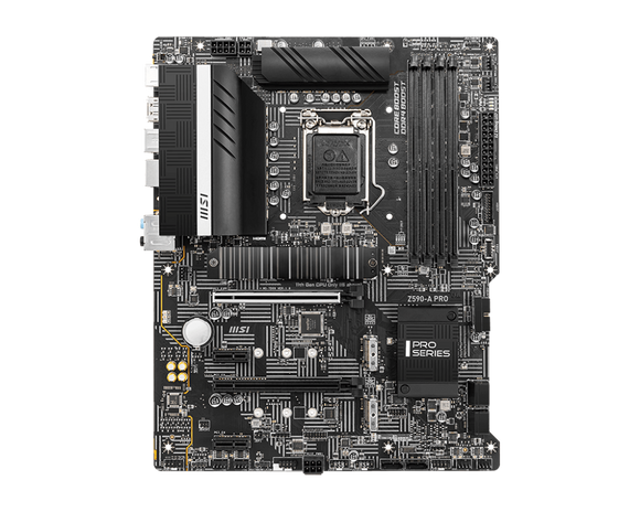 Tax-free MSI Z590-A PRO Motherboard 1200 Supports 10th 11th Gen PCIe Gen3 x4 M.2 ATX