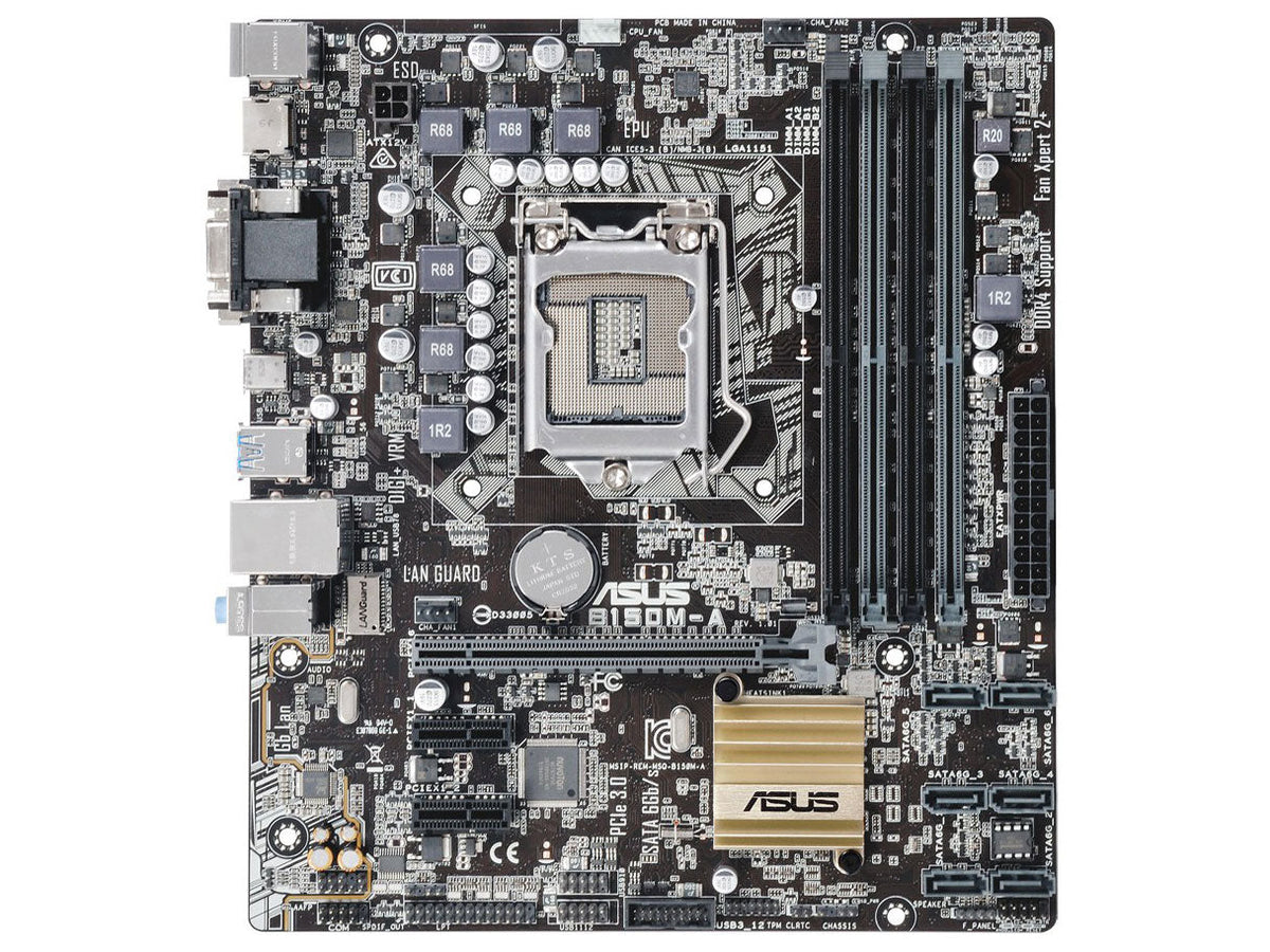 ASUS B150M-A Intel B150 LGA1151 motherboard micro ATX ddr4 hdmi USB Ty ...
