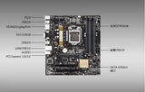 ASUS B85M-E R2.0 Desktop computer motherboard,1150 socket,ddr3,M-ATX,B85,HDMI,DP,VGA,DVI