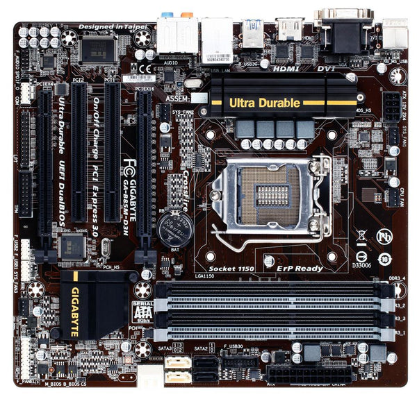Gigabyte M-ATX Motherboard GA-B85M-D3H 1150 ddr3 B85 memory slot