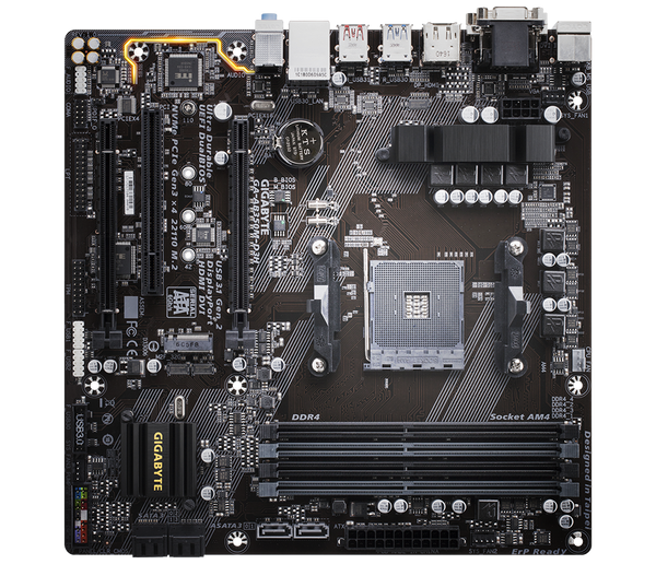 Gigabyte Technology GA-AB350m-D3H Desktop computer motherboard,AMD