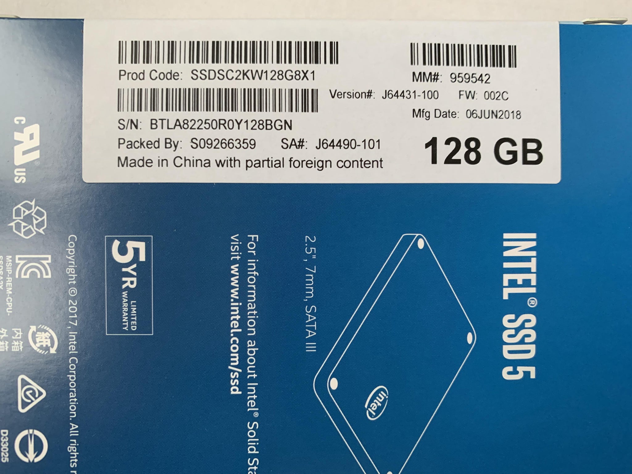 Intel 545s Series 256gb Intel Ssd 256gb Intel 545s Intel Ssd Pro